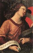 RAFFAELLO Sanzio Angel (fragment of the Baronci Altarpiece) dg oil